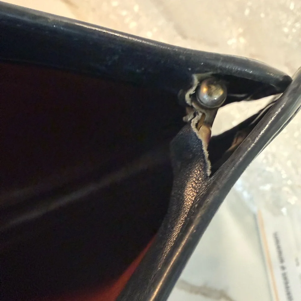 CHANEL Black Vintage Quilted Clutch with Gold 24k Logo - Picture 13 of 16